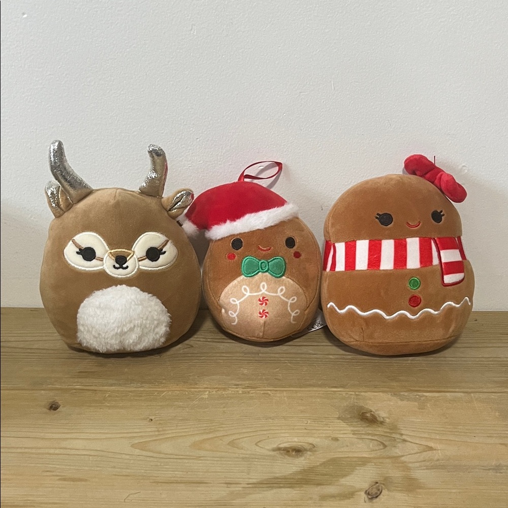 Lot of 3 Christmas Squishmallows